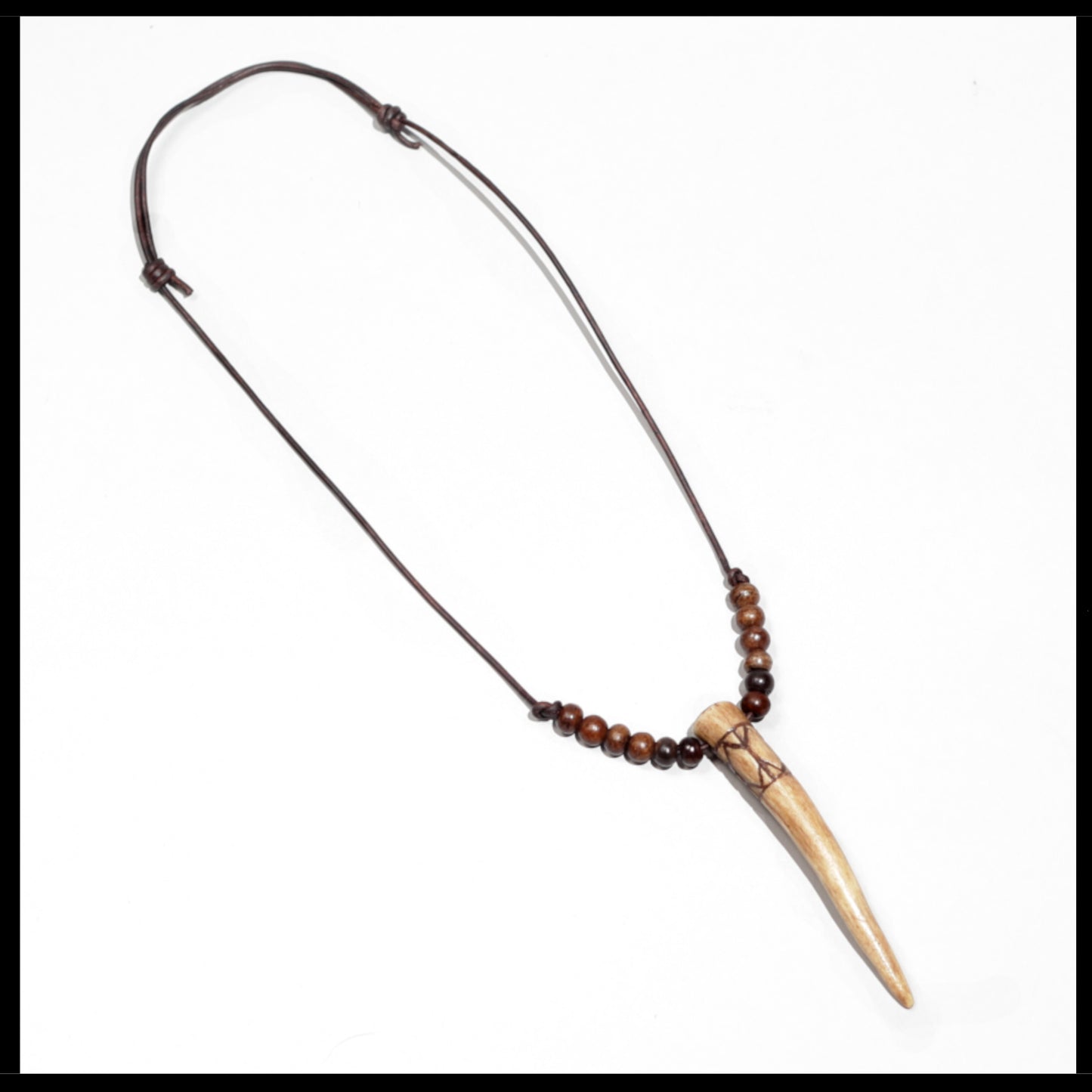 “Algiz” Deer antler necklace