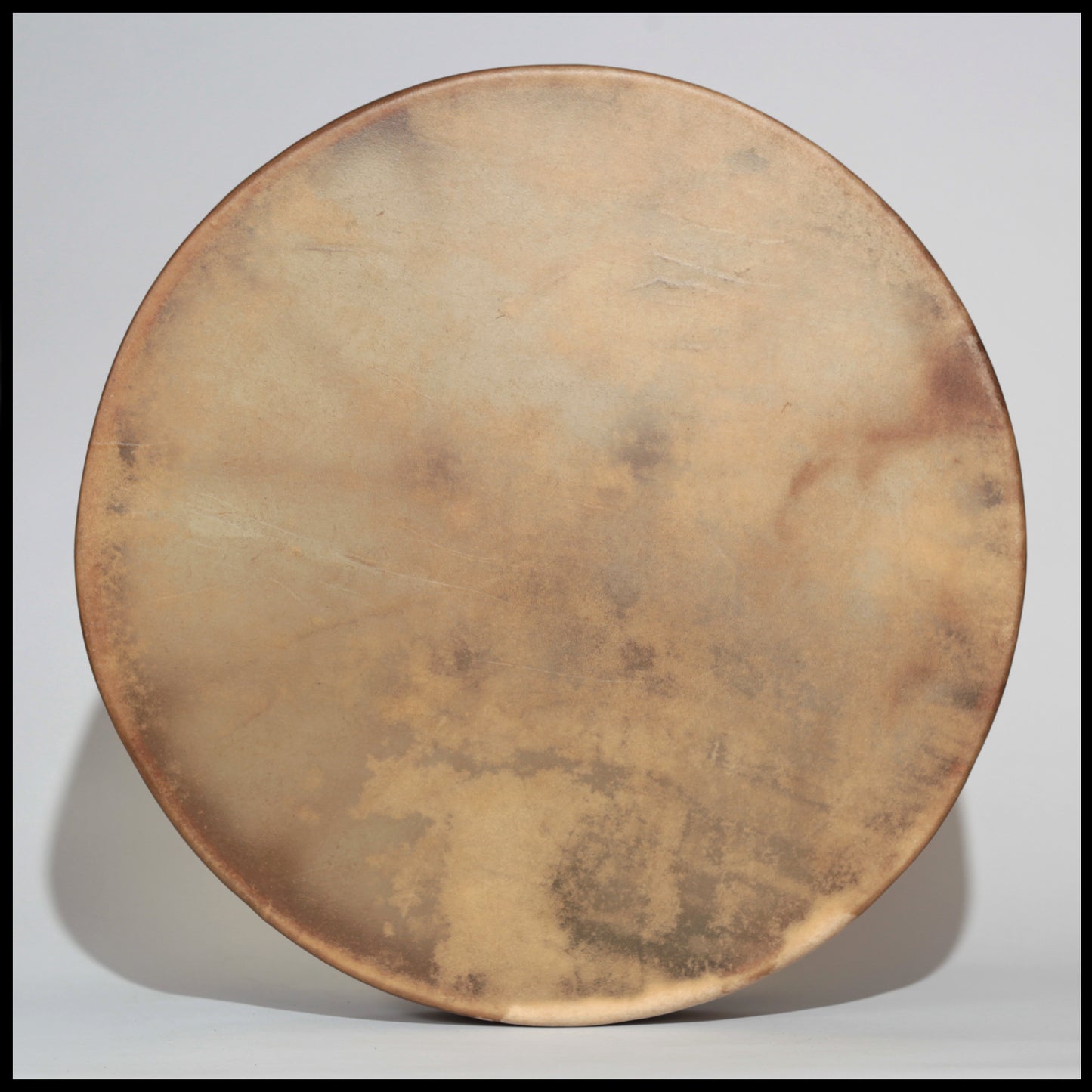 20” Unpainted Elk hide drum on Cedar frame