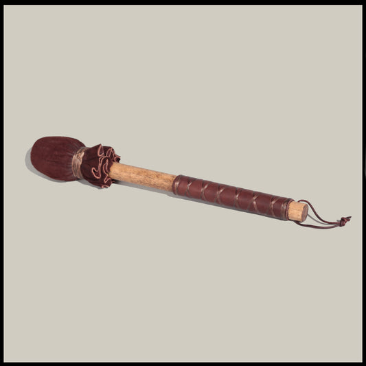 13” 3/4“ Brown Deer leather drum beater (Med.)