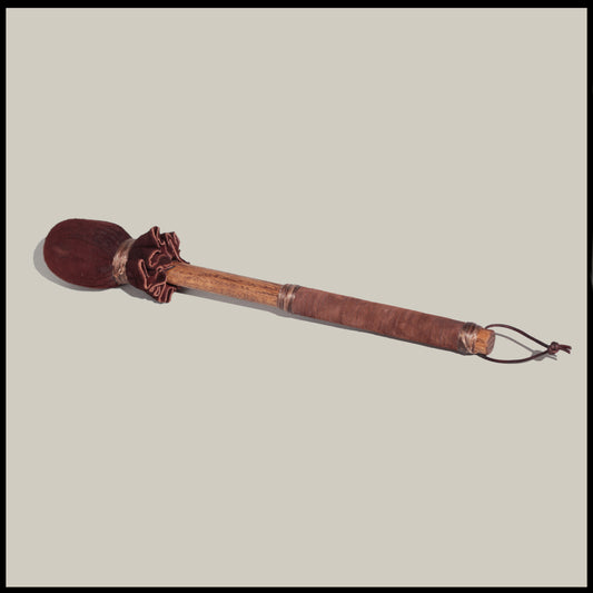 13” 5/8” Brown Deer leather drum beater (Med.)