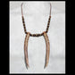 “Freya & Freyr” bindrune Deer antler necklace