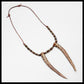“Freya & Freyr” bindrune Deer antler necklace