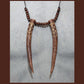 “Freya & Freyr” bindrune Deer antler necklace