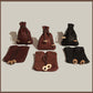 Large hand-stitched Deer leather drawstring pouch with Deer antler toggles