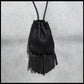 Hand-Stitched Leather Medicine Bags w/ Fringe