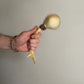 Natural Deer hide & forked antler “3-sided” rattle