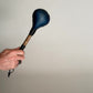 12” Blue Deer hide “teardrop” rattle