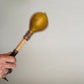 12” Yellow Deer hide “3-sided” rattle