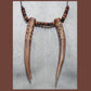 “Uruz/ Ansuz/ Eihwaz” bindrune Deer antler necklace