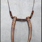 “Uruz/ Ansuz/ Eihwaz” bindrune Deer antler necklace