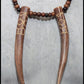 “Uruz/ Ansuz/ Eihwaz” bindrune Deer antler necklace