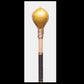 12” Yellow Deer hide “3-sided” rattle