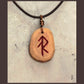 Handcarved Deer antler Creativity bindrune necklace