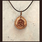 Handcarved Triquetra Deer antler necklace